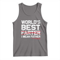 Retro World's Best Farter I Mean Father Tank Top Funny Best Dad