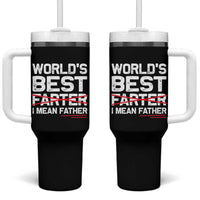 Retro World's Best Farter I Mean Father Tumbler With Handle Funny Best Dad