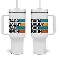 Dada Daddy Dad Bruh Tumbler With Handle Funny Fathers Day Bruh - Wonder Print Shop