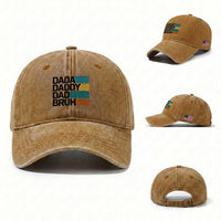 Dada Daddy Dad Bruh Washed Cotton Baseball Cap Funny Fathers Day Bruh