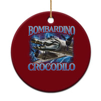 Bombardino Crocodilo Ceramic Ornament Internet Memes Italian Brainrot - Wonder Print Shop