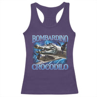 Bombardino Crocodilo Racerback Tank Top Internet Memes Italian Brainrot