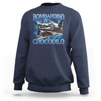 Bombardino Crocodilo Sweatshirt Internet Memes Italian Brainrot