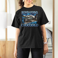 Bombardino Crocodilo T Shirt For Women Internet Memes Italian Brainrot
