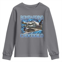 Bombardino Crocodilo Youth Sweatshirt Internet Memes Italian Brainrot