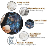 Tralalero Tralala Shark Throw Blanket Funny Internet Brainrot Memes Gen Alpha - Wonder Print Shop