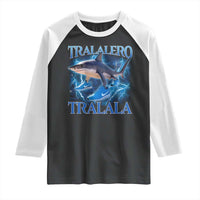 Tralalero Tralala Shark Raglan Shirt Funny Internet Brainrot Memes Gen Alpha - Wonder Print Shop