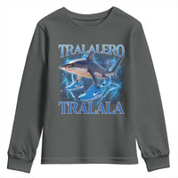 Tralalero Tralala Shark Youth Sweatshirt Funny Internet Brainrot Memes Gen Alpha - Wonder Print Shop