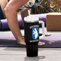 Dear Greenland We Hate Him Too Tumbler With Handle Political Protest