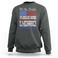 Thomas Jefferson Sweatshirt The Greatest Danger To Freedom Patriotic USA Flag - Wonder Print Shop