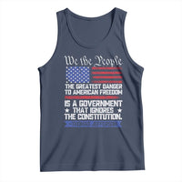 Thomas Jefferson Tank Top The Greatest Danger To Freedom Patriotic USA Flag - Wonder Print Shop