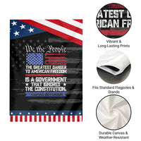 Thomas Jefferson Garden Flag The Greatest Danger To Freedom Patriotic USA Flag