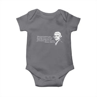 Thomas Jefferson Baby Onesie When Governments Fear The People There Is Liberty - Wonder Print Shop