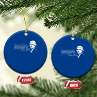 Thomas Jefferson Ceramic Ornament When Governments Fear The People There Is Liberty - Wonder Print Shop