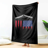 Operation Midnight Hammer Throw Blanket Tactical Warfare Jets Bombers Military American Flag