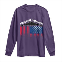 Operation Midnight Hammer Long Sleeve Shirt Tactical Warfare Jets Bombers Military American Flag