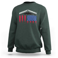 Operation Midnight Hammer Sweatshirt Tactical Warfare Jets Bombers Military American Flag