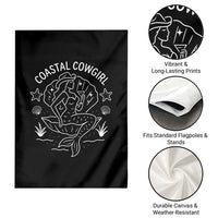 Coastal Cowgirl Garden Flag Mermaid Rodeo Western Beach - Wonder Print Shop