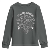 Coastal Cowgirl Youth Sweatshirt Mermaid Rodeo Western Beach - Wonder Print Shop
