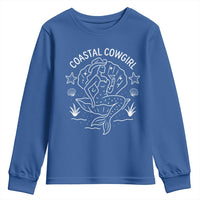 Coastal Cowgirl Youth Sweatshirt Mermaid Rodeo Western Beach - Wonder Print Shop