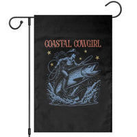 Coastal Cowgirl Garden Flag Funny Western Country Rodeo Cowgirl Fishing - Wonder Print Shop