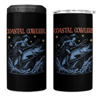 Coastal Cowgirl 4 in 1 Can Cooler Tumbler Funny Western Country Rodeo Cowgirl Fishing - Wonder Print Shop