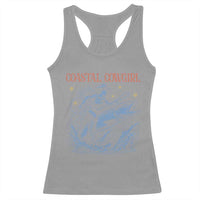 Coastal Cowgirl Racerback Tank Top Funny Western Country Rodeo Cowgirl Fishing - Wonder Print Shop