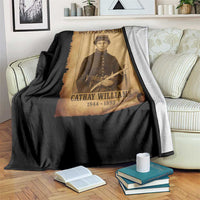 Cathay Williams Throw Blanket Buffalo Soldier First African American Female Soldier - Wonder Print Shop