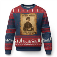 Cathay Williams Ugly Christmas Sweater Buffalo Soldier First African American Female Soldier - Wonder Print Shop