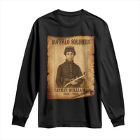 Cathay Williams Long Sleeve Shirt Buffalo Soldier First African American Female Soldier - Wonder Print Shop
