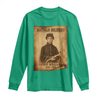 Cathay Williams Long Sleeve Shirt Buffalo Soldier First African American Female Soldier - Wonder Print Shop