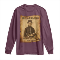 Cathay Williams Long Sleeve Shirt Buffalo Soldier First African American Female Soldier - Wonder Print Shop