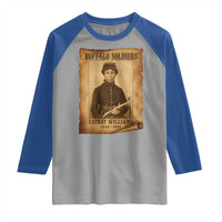 Cathay Williams Raglan Shirt Buffalo Soldier First African American Female Soldier - Wonder Print Shop