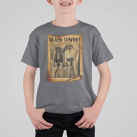 Black Cowboys T Shirt For Kid Vintage African American Western Black History - Wonder Print Shop