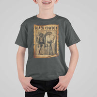 Black Cowboys T Shirt For Kid Vintage African American Western Black History - Wonder Print Shop
