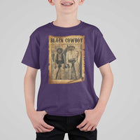 Black Cowboys T Shirt For Kid Vintage African American Western Black History - Wonder Print Shop