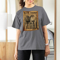 Black Cowboys T Shirt For Women Vintage African American Western Black History - Wonder Print Shop