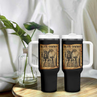 Black Cowboys Tumbler With Handle Vintage African American Western Black History - Wonder Print Shop