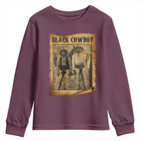 Black Cowboys Youth Sweatshirt Vintage African American Western Black History - Wonder Print Shop