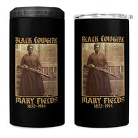 Mary Fields Black Cowgirl 4 in 1 Can Cooler Tumbler Vintage African American Western Black History - Wonder Print Shop