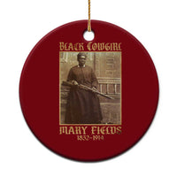 Mary Fields Black Cowgirl Ceramic Ornament Vintage African American Western Black History - Wonder Print Shop