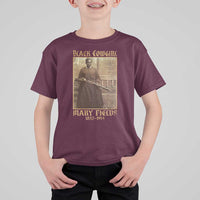 Mary Fields Black Cowgirl T Shirt For Kid Vintage African American Western Black History - Wonder Print Shop
