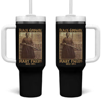 Mary Fields Black Cowgirl Tumbler With Handle Vintage African American Western Black History - Wonder Print Shop