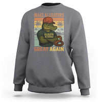 Retro Alligator Alcatraz Sweatshirt Funny Florida Everglades Dark Humor