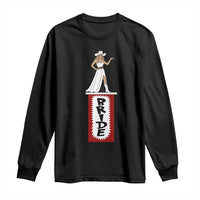 Bride Cowgirl Long Sleeve Shirt Western Rodeo Bachelorette Party Wedding - Wonder Print Shop