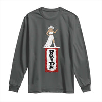 Bride Cowgirl Long Sleeve Shirt Western Rodeo Bachelorette Party Wedding - Wonder Print Shop