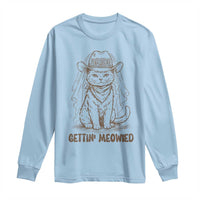 Cowgirl Bride Cat Long Sleeve Shirt Vintage Cow Cat Rodeo Bachelorette