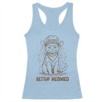 Cowgirl Bride Cat Racerback Tank Top Vintage Cow Cat Rodeo Bachelorette
