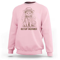 Cowgirl Bride Cat Sweatshirt Vintage Cow Cat Rodeo Bachelorette