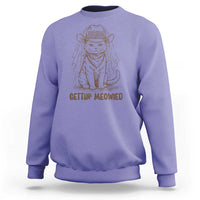 Cowgirl Bride Cat Sweatshirt Vintage Cow Cat Rodeo Bachelorette